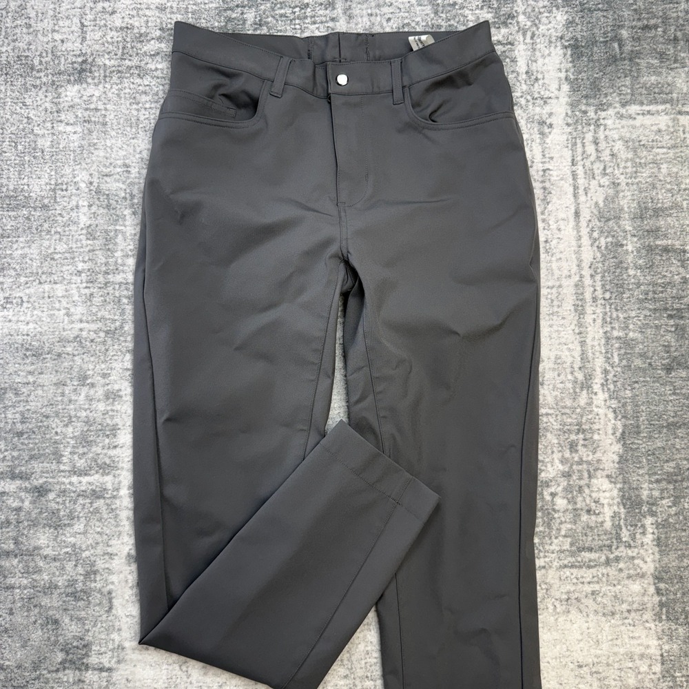 State & Liberty Pants Men 32 (Fit 30) Gray Athletic Nylon Tech Commuter Business